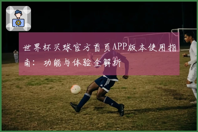 世界杯买球官方首页APP版本使用指南：功能与体验全解析